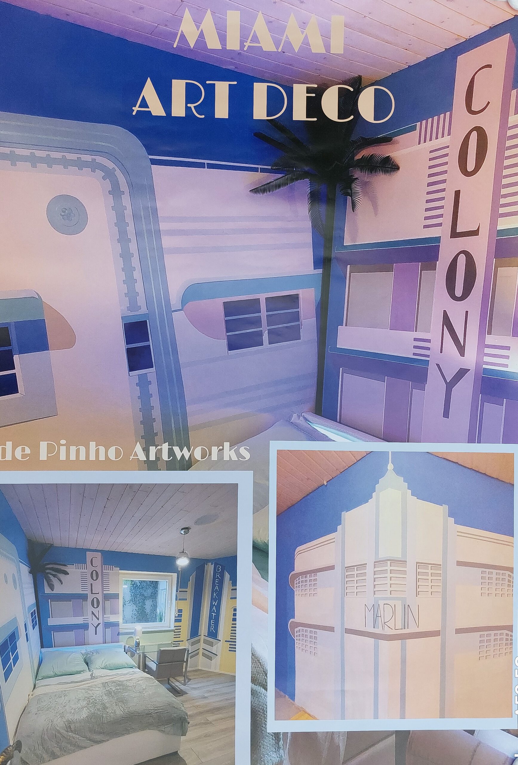 Illusionsmalerei Miami Art Deco